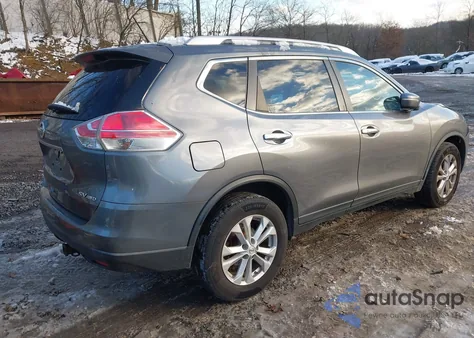 2015 Nissan Rogue Sv z USA, uszkodzony, nr VIN KNMAT2MV2FP535876